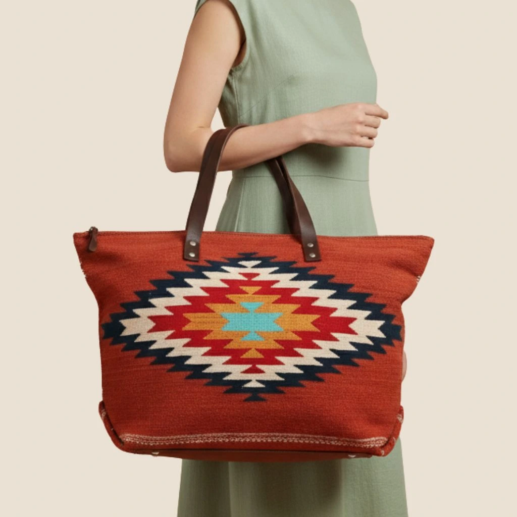 bolsa de viaje artesanal