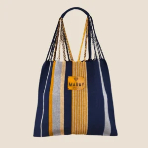 bolsa telar azul