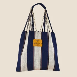 bolsa telar color azul