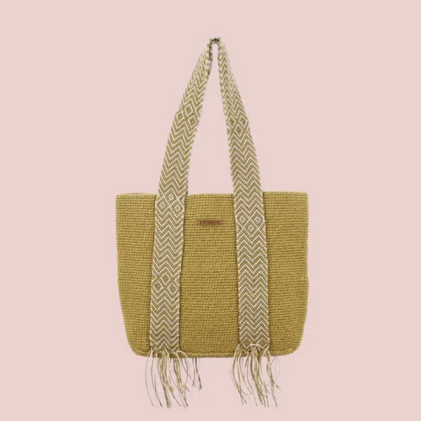 Bolsa ocre tote