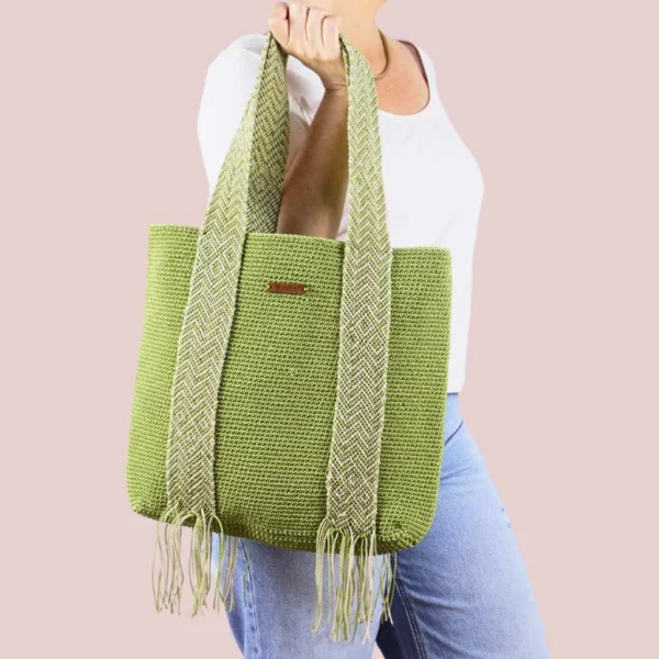 Bolsa tote manzana