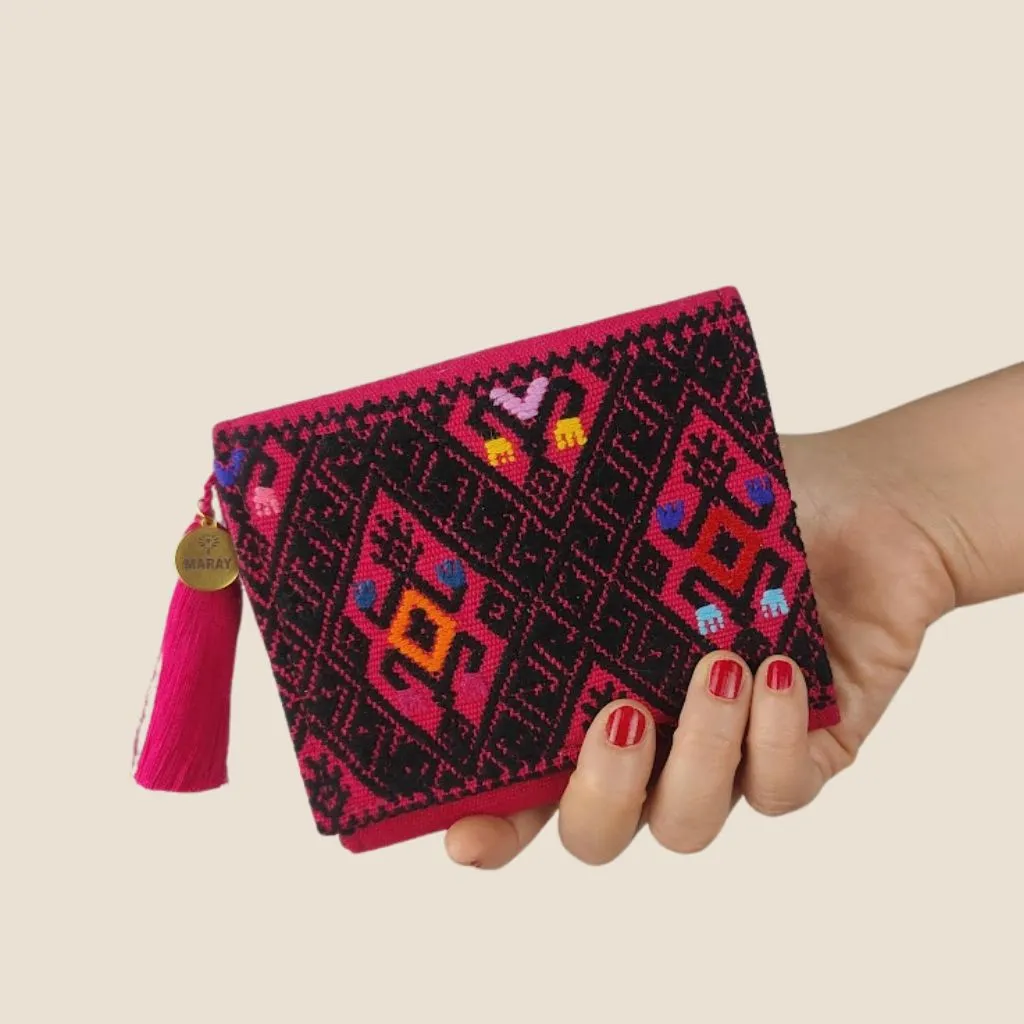 Cartera mini fucsia