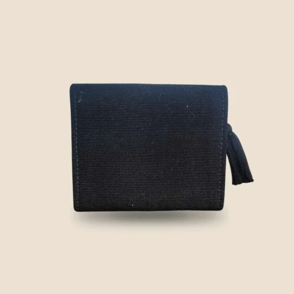 Cartera negra telar