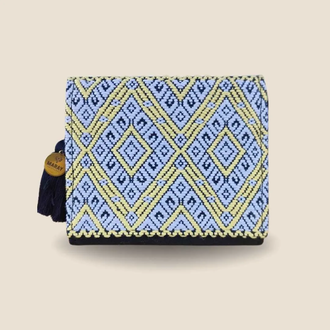 Cartera mini celeste