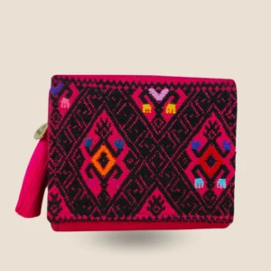 cartera chica fucsia