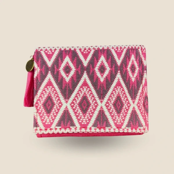 cartera mini rosa