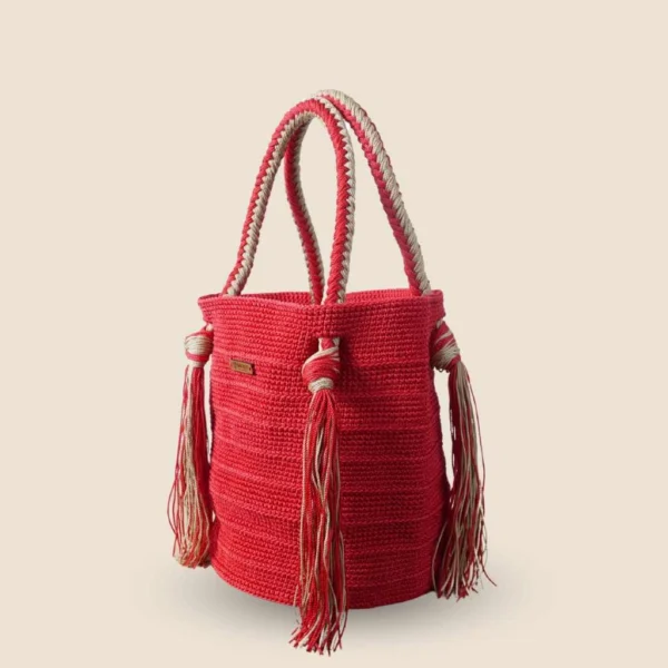 Bolsa mujer tejida