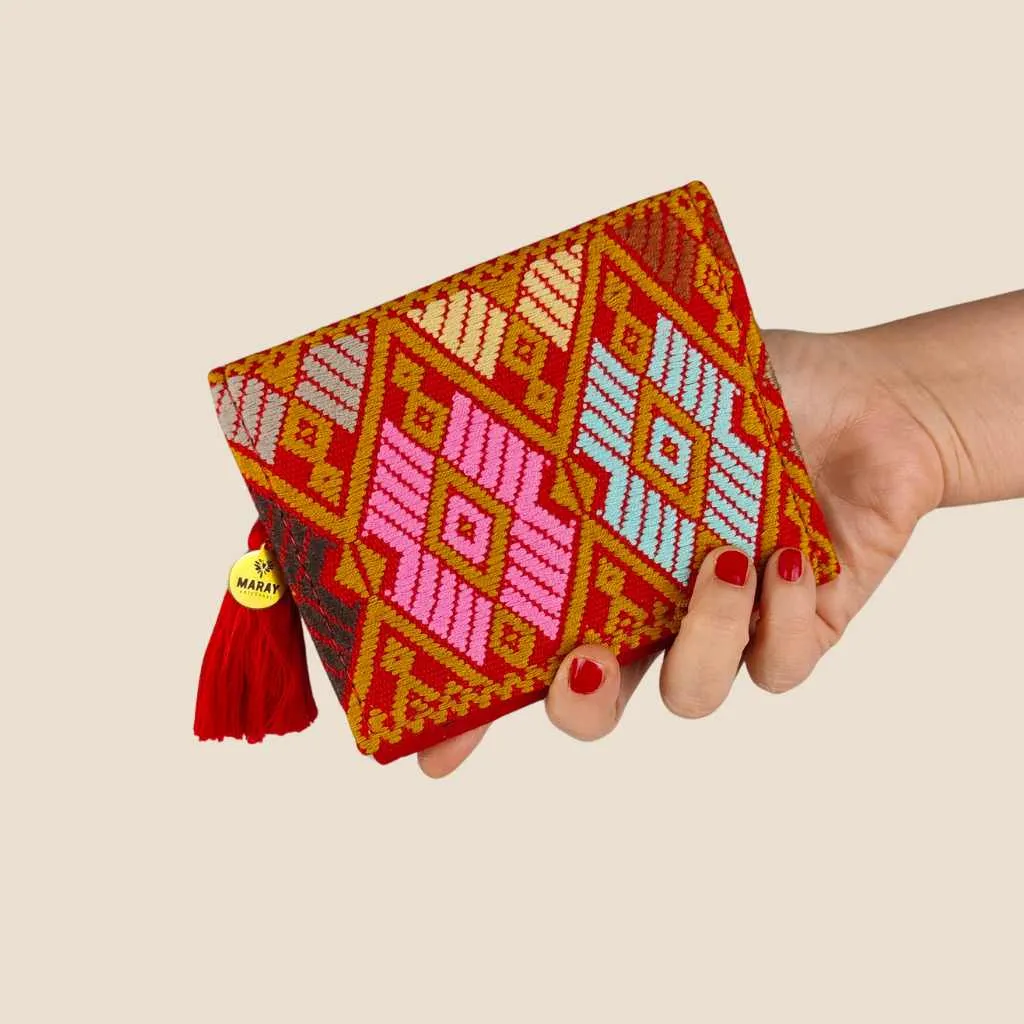 Cartera pequeña artesanal