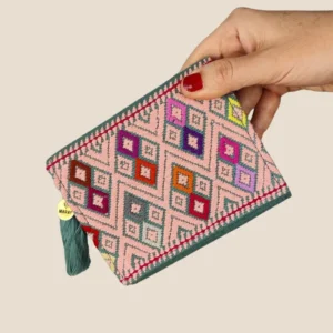 Cartera mini brocada