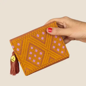 cartera de mujer tonos dorados