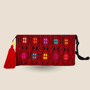 cartera mediana roja