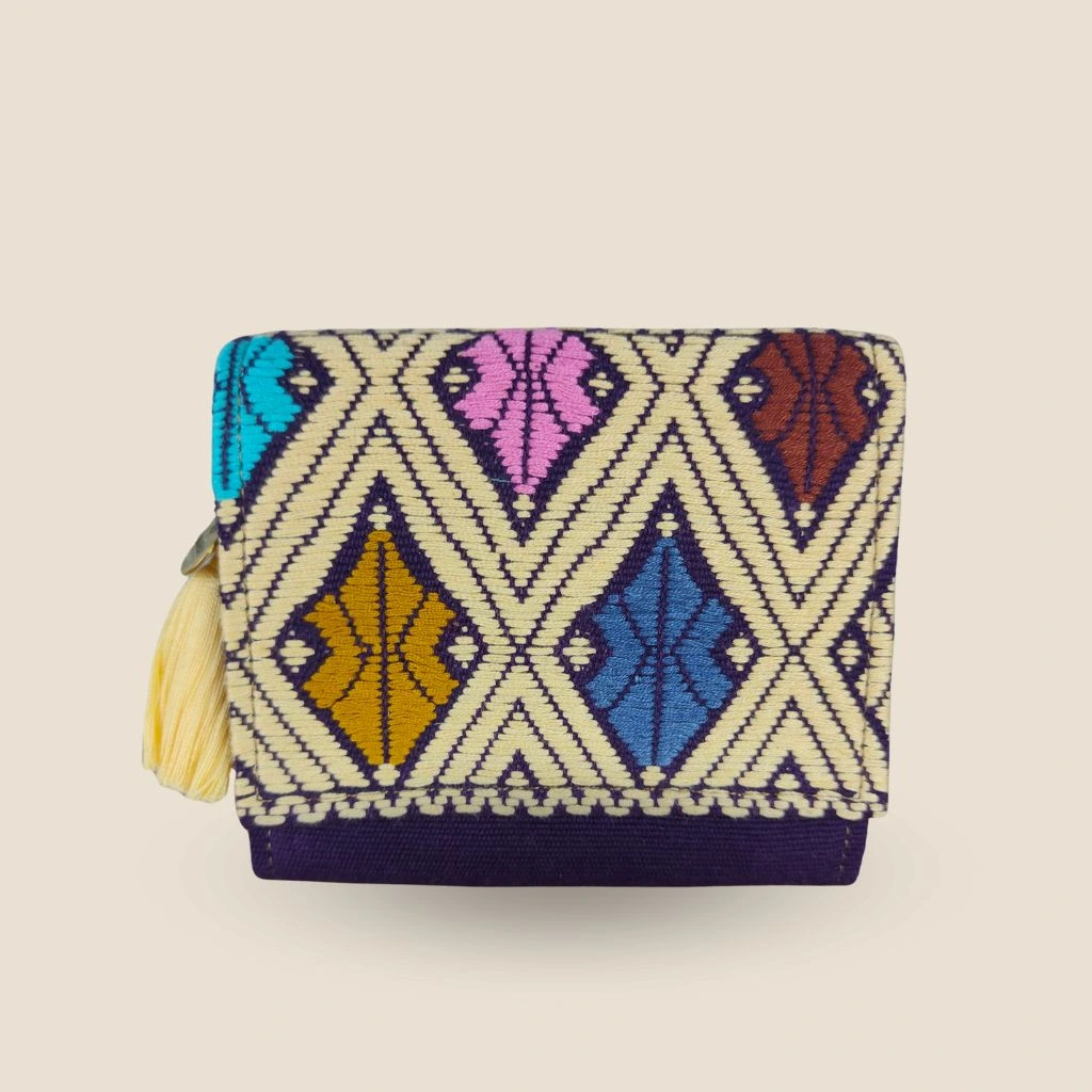 cartera mini azul