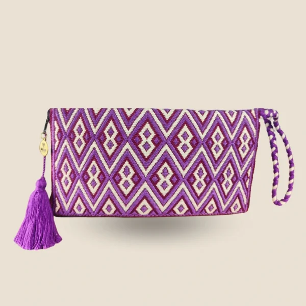 cartera morada