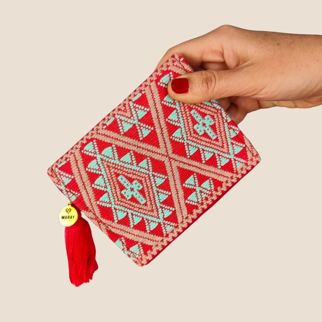 cartera pequeña roja