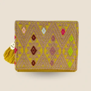 cartera pequeña tonos oro