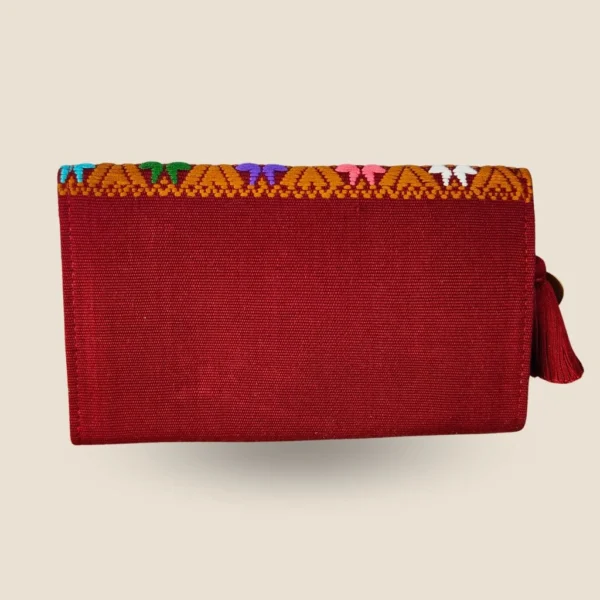 cartera clutch roja