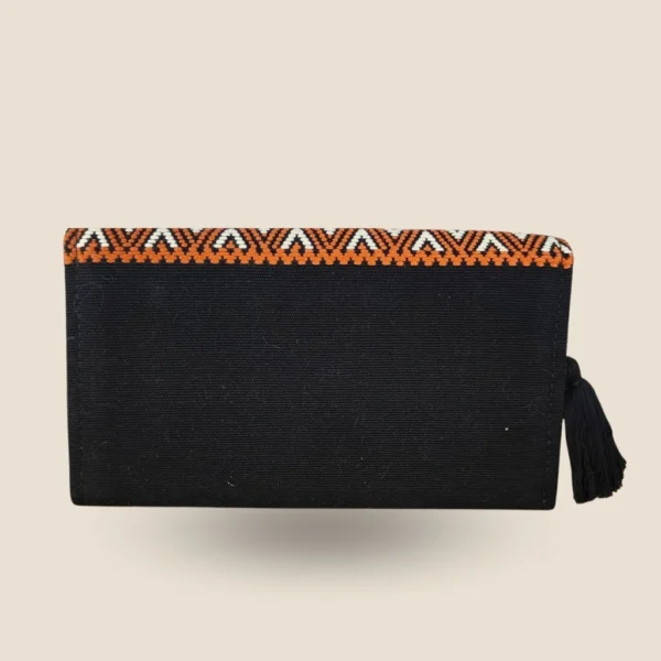 clutch negro artesanal