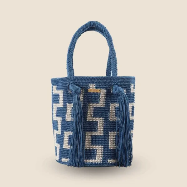 Bolsa azul petróleo