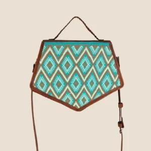 bolsa con telar verde