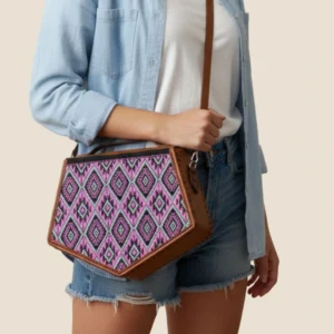 bolsa de piel con bandolera