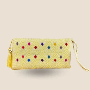 cartera mediana amarilla