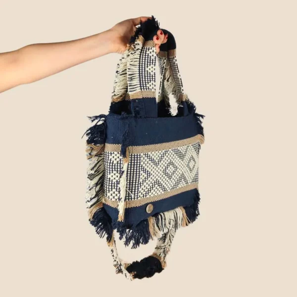 Bolsa telar tejida