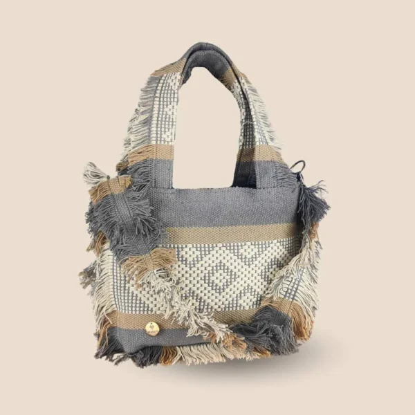 Bolsa telar gris