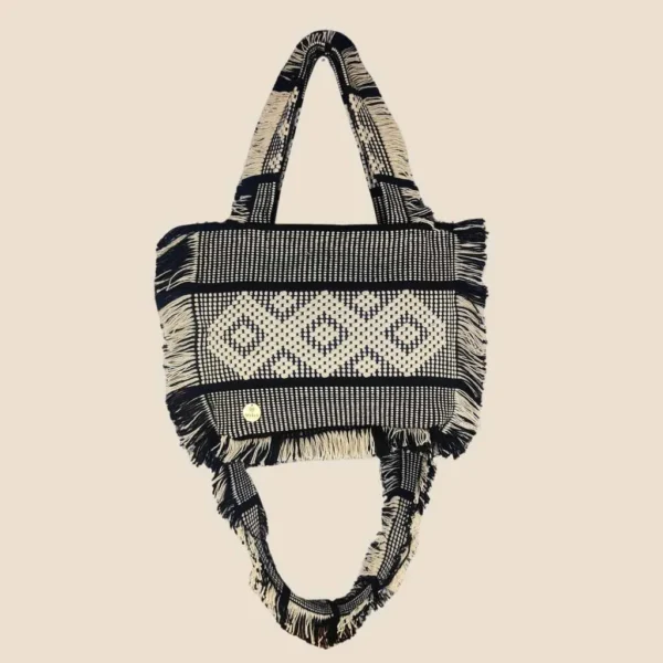 Bandolera telar negra
