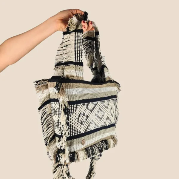 Bolsa mujer bandolera telar