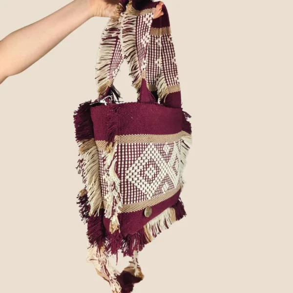 Bolsa bandolera tinto