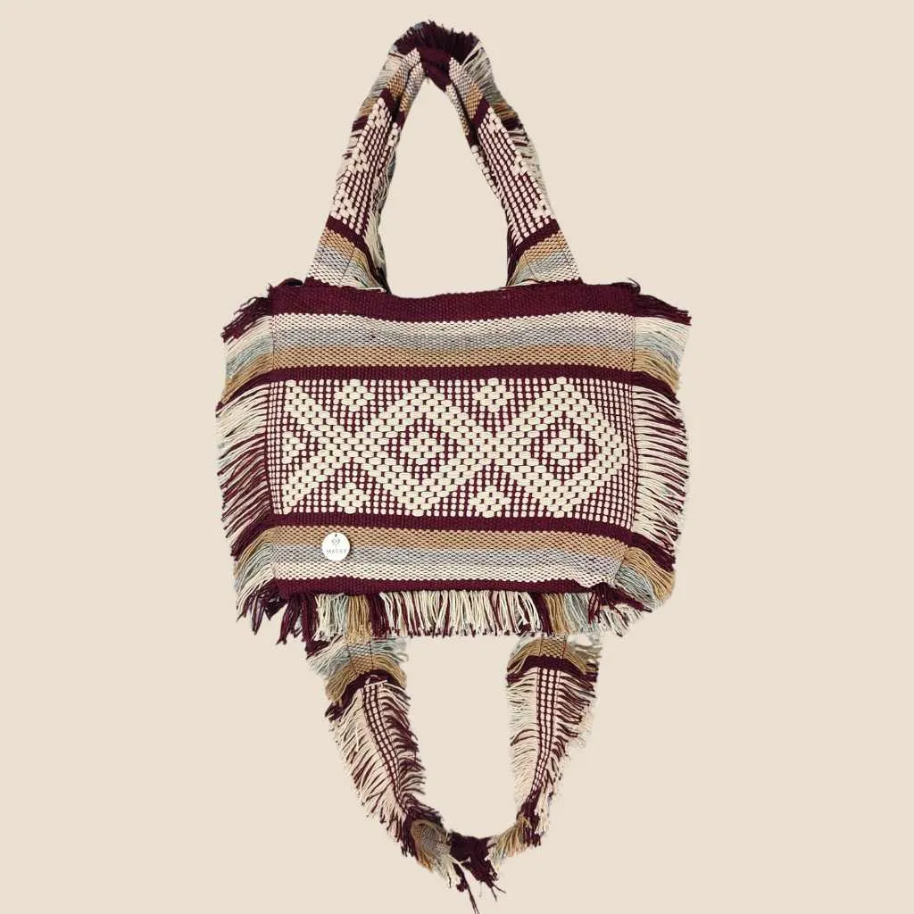 Bolsa rayas telar
