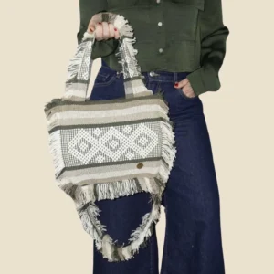 Bolsa telar rayas