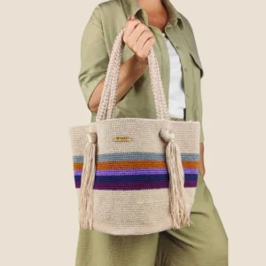 bolsa tejida novedosa