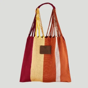 bolsa tipo tote de hilo artesanal