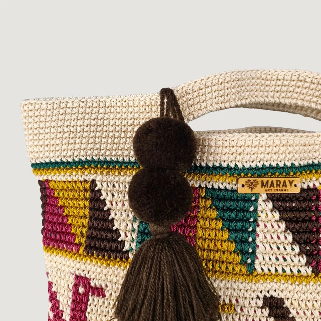 bolsa playera tejida