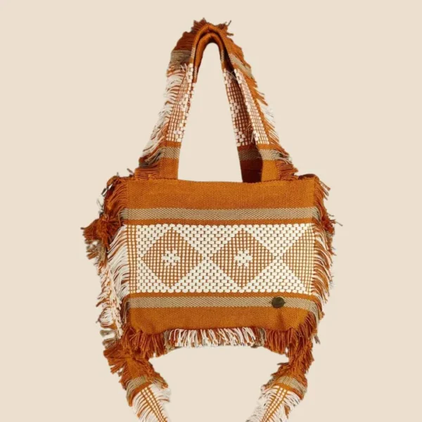 Bolsa ocre telar