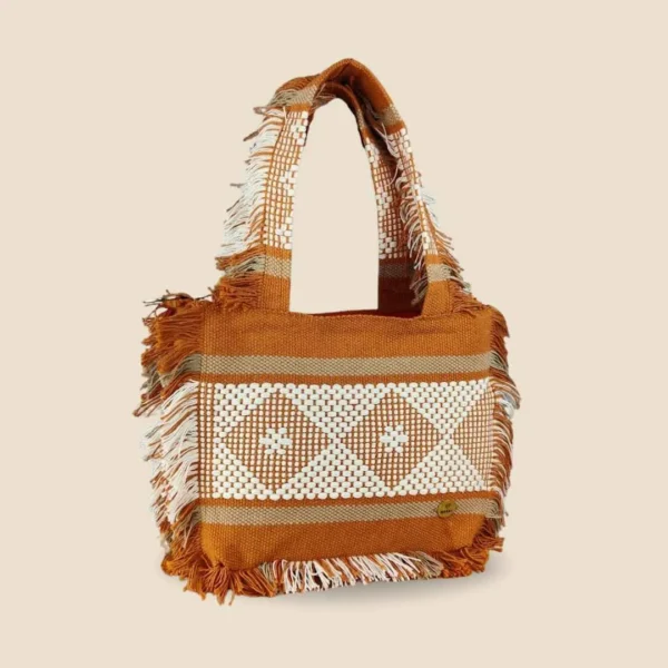 Bolsa ocre telar