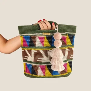 Bolsa cistella verde