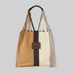 bolsa de telar tonos tierra