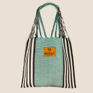bolsa telar verde menta