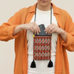 bolsa para teléfono artesanal