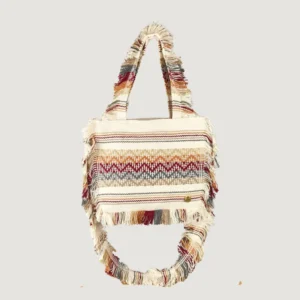 bolsa de flecos de colores