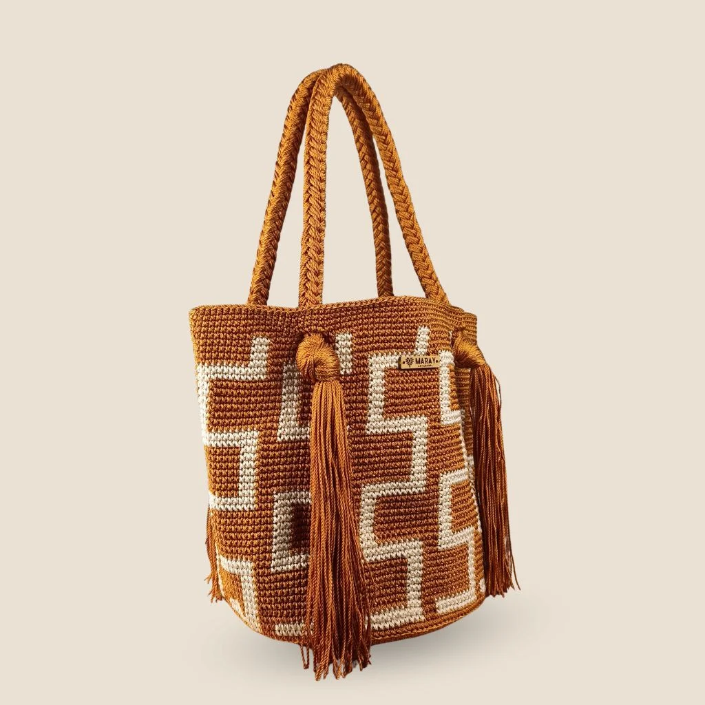 Bolsa Deia Greca Caramel - Imagen 2