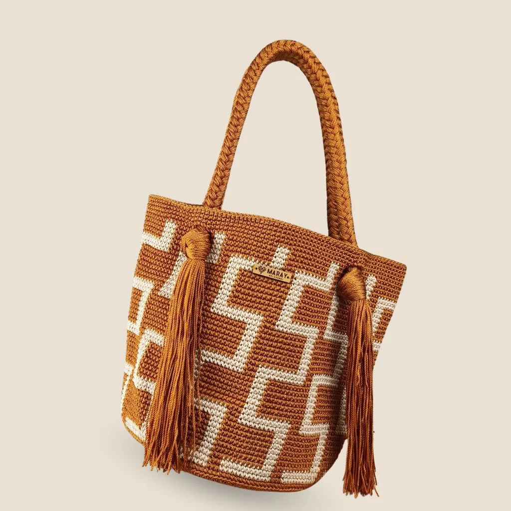 Bolsa Deia Greca Caramel - Imagen 3